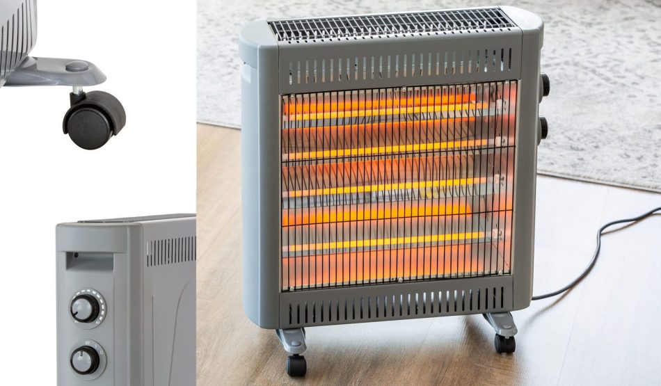 2200W Quartz Infrared Radiant Heater with Adjustable Thermostat and 2 Power Settings - Image 6