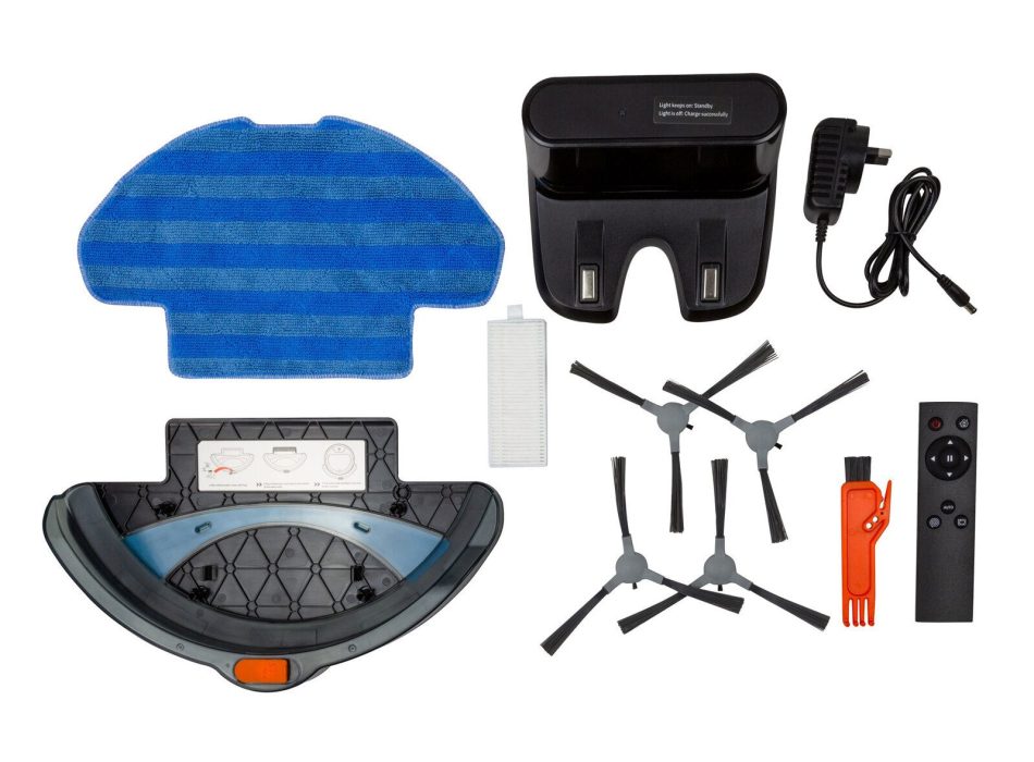 Smart Robot Vacuum Cleaner w/ 3-in-1 HEPA & Mopping Pad (Black) - Image 2