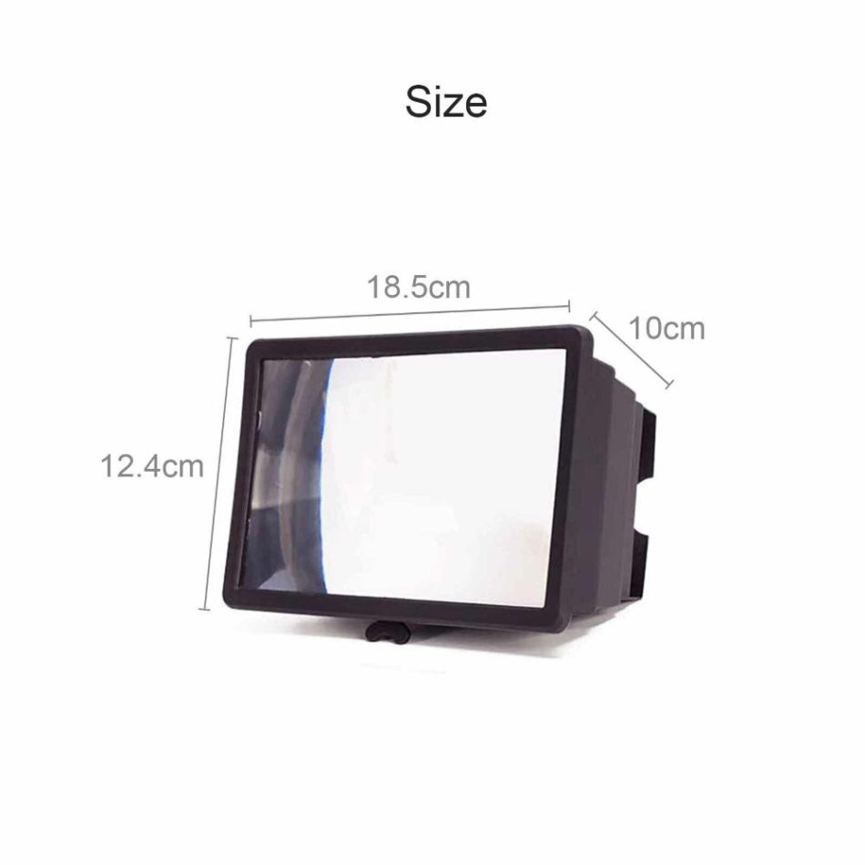 3D Mobile Phone Screen Magnifier 12" HD Video Amplifier for Smartphone Stand - Image 2