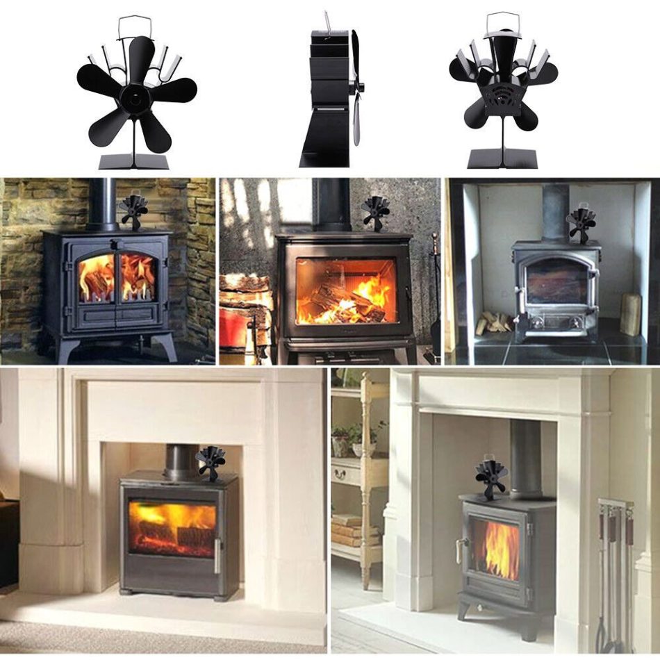 Wood Heater Fan Eco Heat Powered Self-Powered Silent for Fireplace Stove Burner - Image 9