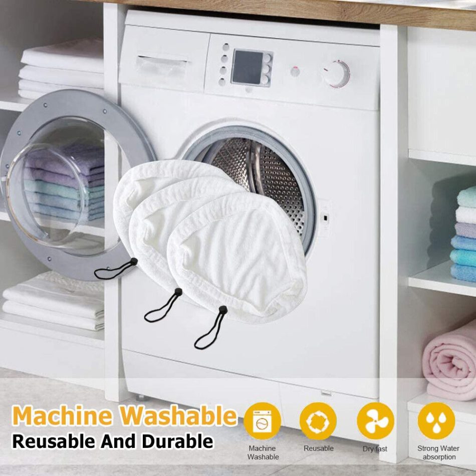 6PCS For H2O H20 Steam Mop Pads Replacement Reusable Washable Cloths Microfiber - Image 8