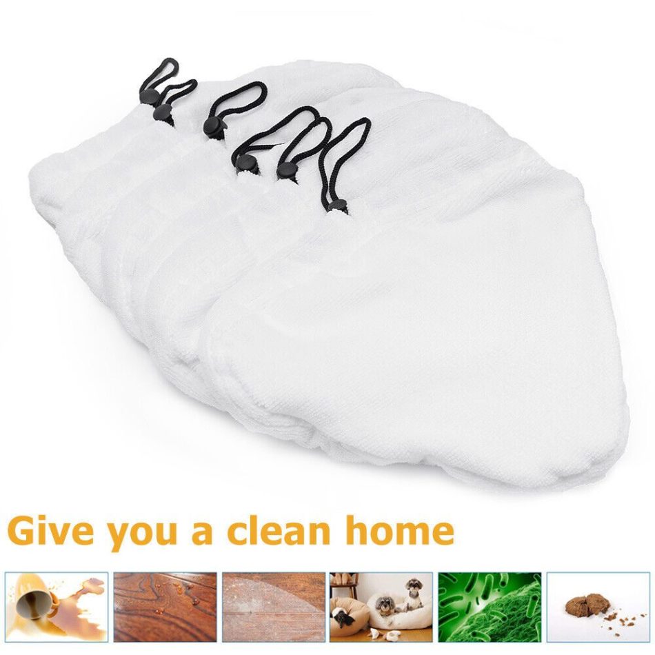 6PCS For H2O H20 Steam Mop Pads Replacement Reusable Washable Cloths Microfiber - Image 9