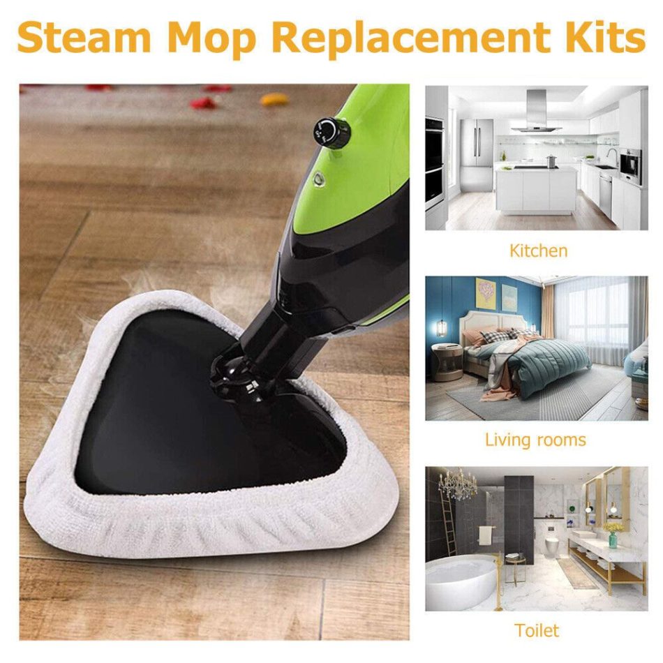 6PCS For H2O H20 Steam Mop Pads Replacement Reusable Washable Cloths Microfiber - Image 11