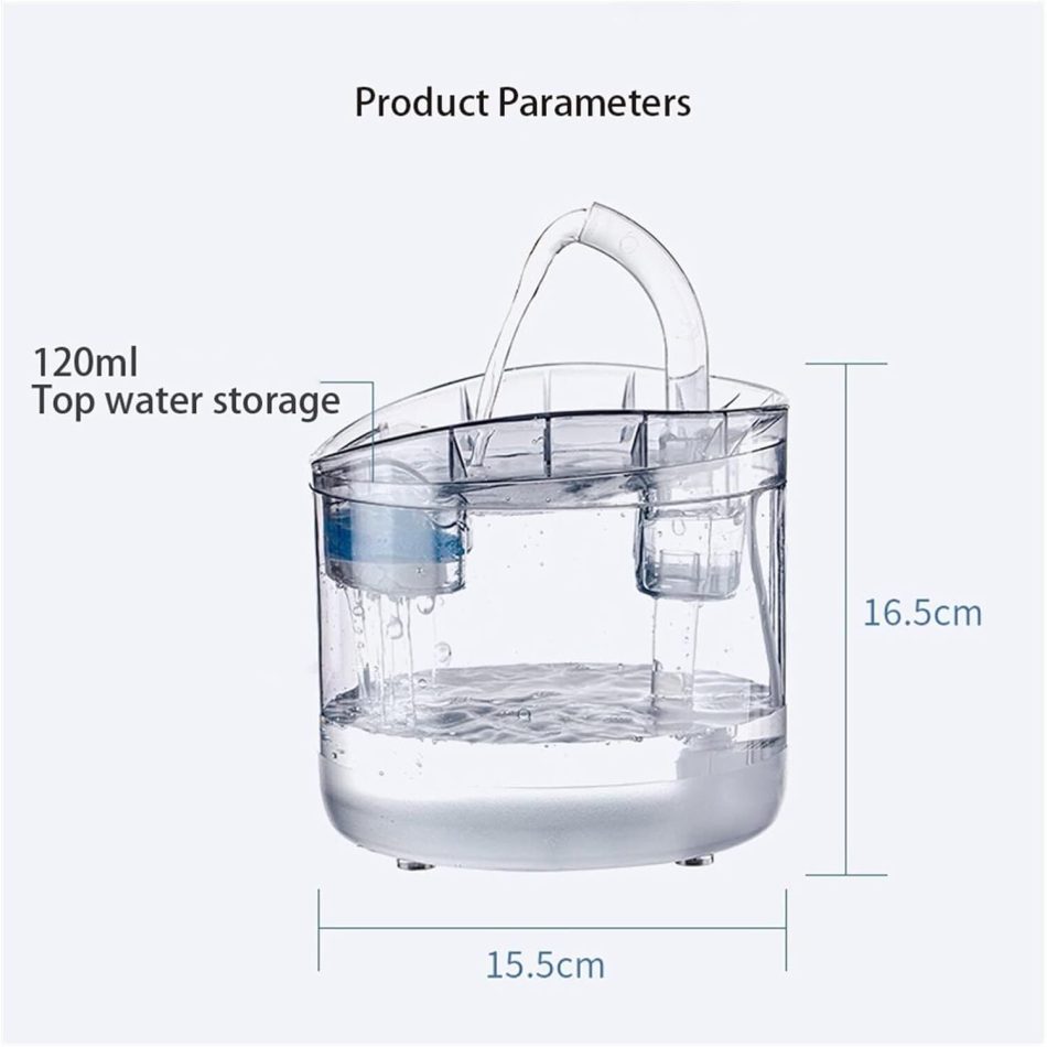8PCS Filter Electric Pet Water Fountain Automatic Sensor Drinking Dispenser Filter - Image 3