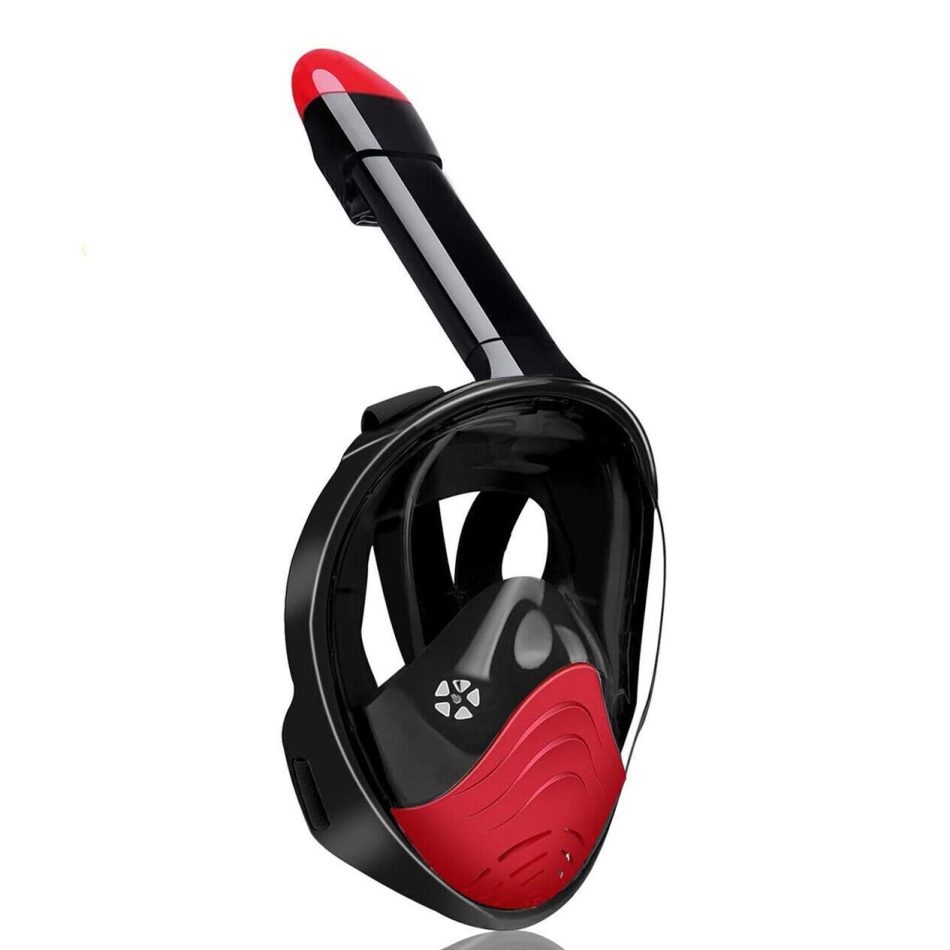 Red Full Face Snorkel Mask Swimming Breath Dry Diving Goggle Scuba Glass Anti-Fog AU L - Image 5