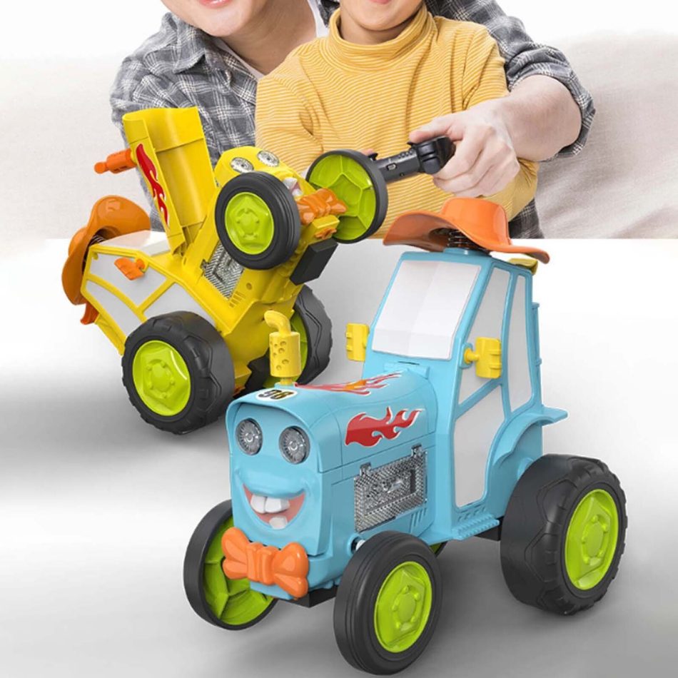 Blue 360 Rotating Crazy Jumping Car with Light Music Remote Control RC Stunt Car AU - Image 6
