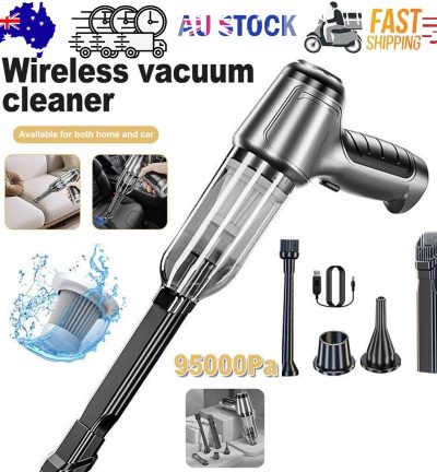 95000PA Wireless Car Vacuum Cleaner Handheld Vaccum Dust Blow Mini Power Suction