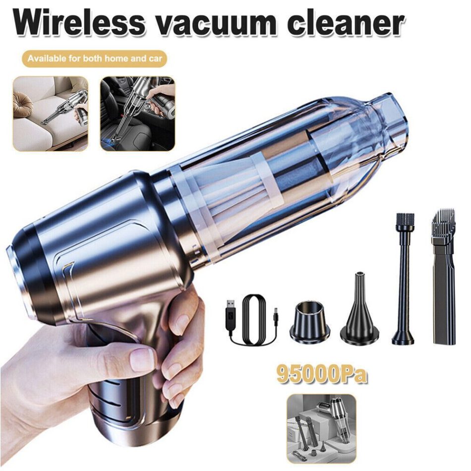 95000PA Wireless Car Vacuum Cleaner Handheld Vaccum Dust Blow Mini Power Suction - Image 6