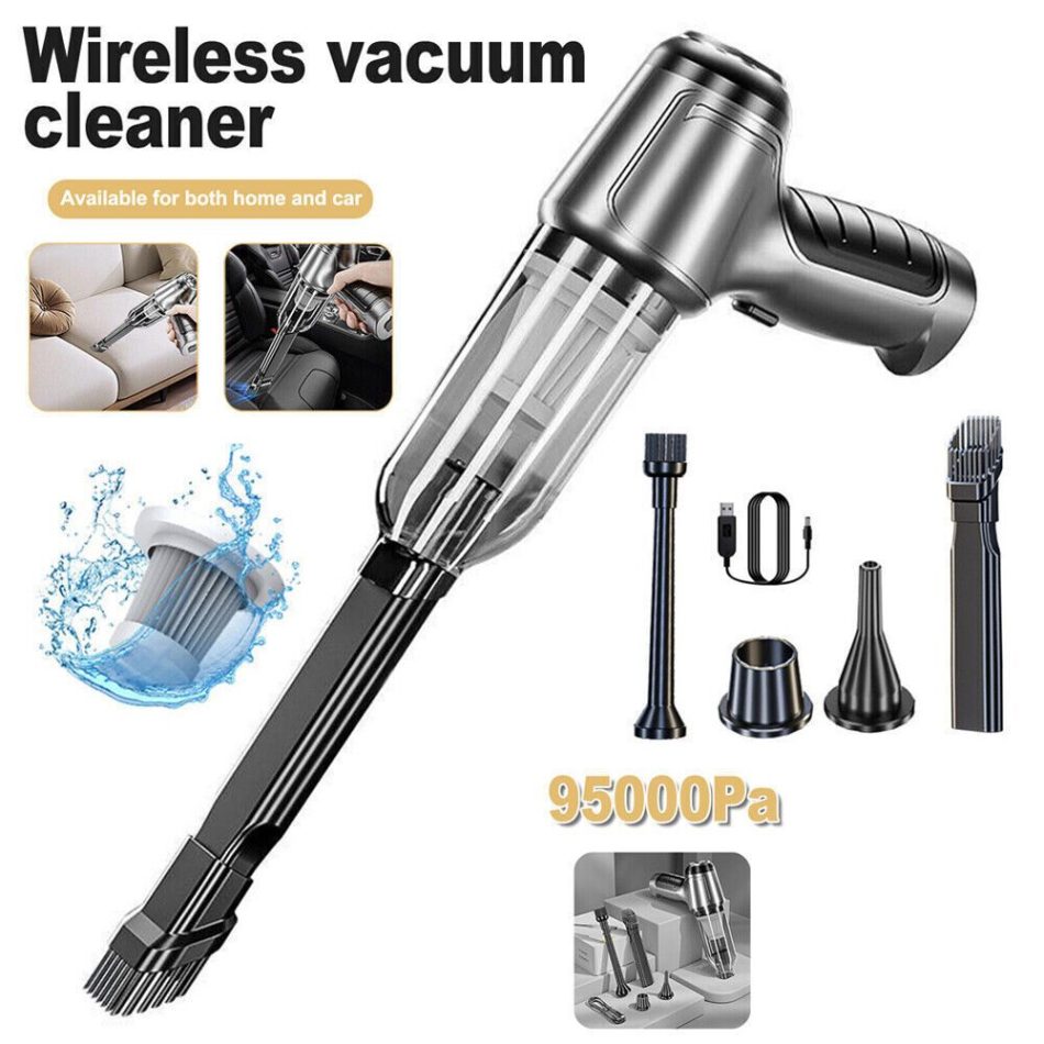 95000PA Wireless Car Vacuum Cleaner Handheld Vaccum Dust Blow Mini Power Suction - Image 10