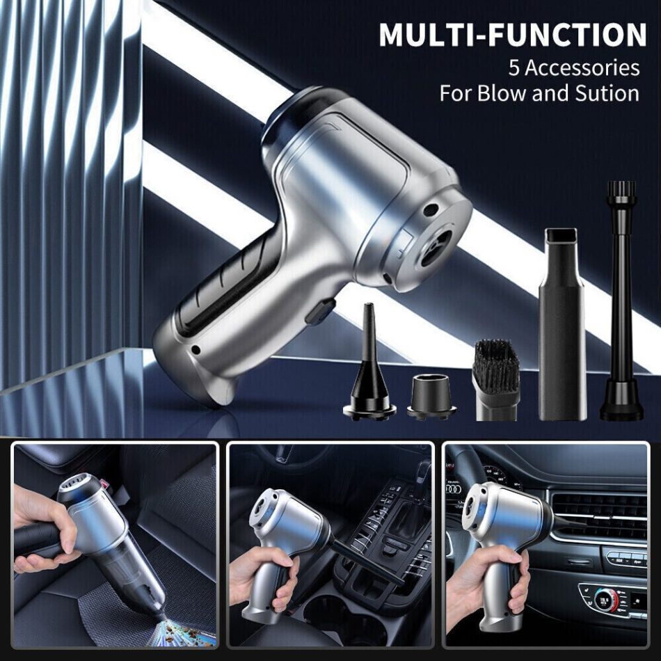 95000PA Wireless Car Vacuum Cleaner Handheld Vaccum Dust Blow Mini Power Suction - Image 12