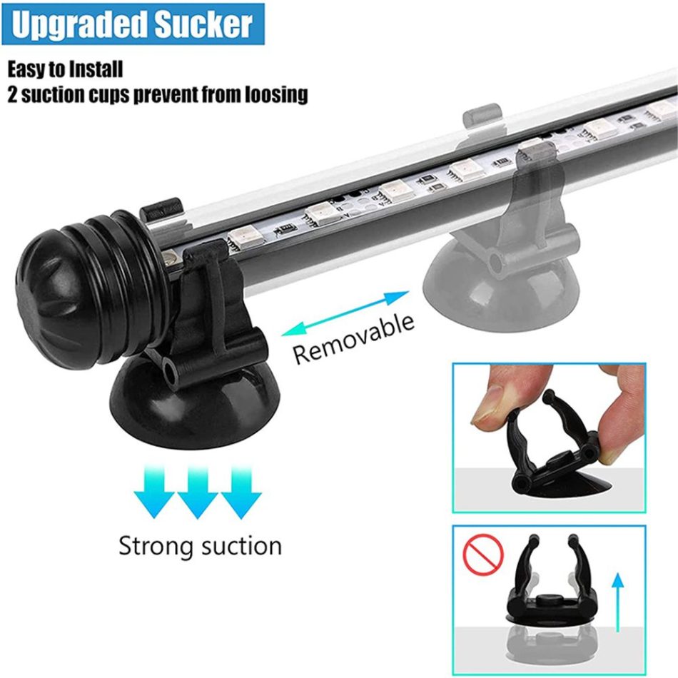 21 LED Aquarium Fish Tank LED Light Bar Lamp 38cm Pool Submersible Waterproof White Light - Image 7