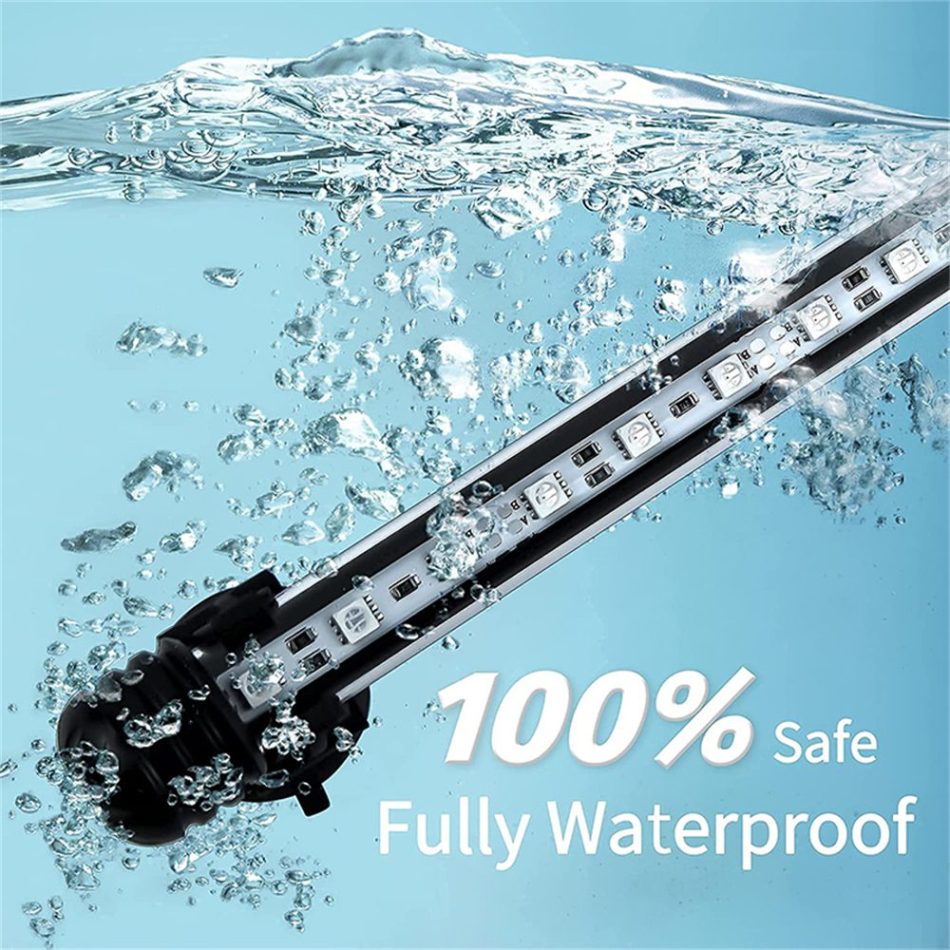 21 LED Aquarium Fish Tank LED Light Bar Lamp 38cm Pool Submersible Waterproof White Light - Image 5