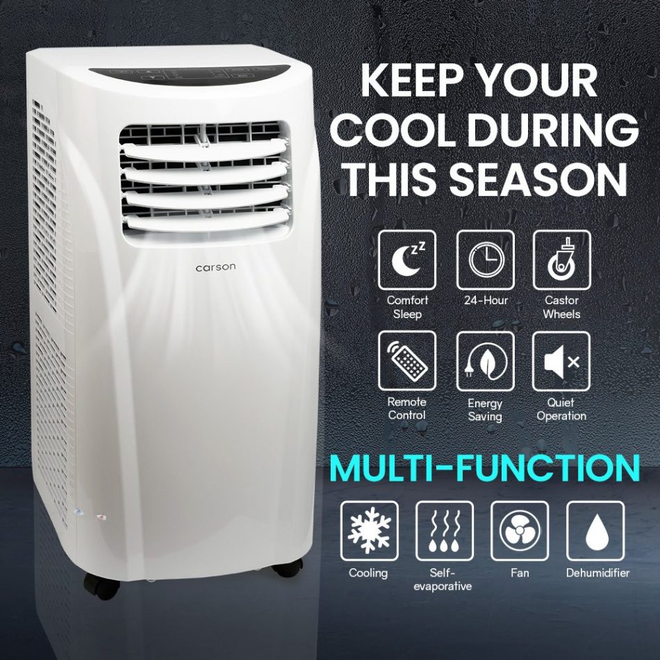CARSON 3in1 Portable Air Conditioner 6000BTU Mobile Fan Cooler Cooling - Image 2
