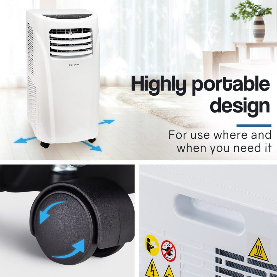 CARSON 3in1 Portable Air Conditioner 6000BTU Mobile Fan Cooler Cooling - Image 7