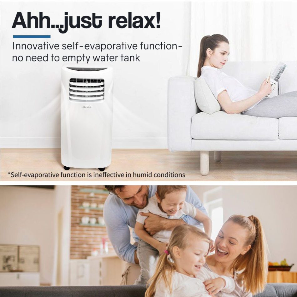 CARSON 3in1 Portable Air Conditioner 6000BTU Mobile Fan Cooler Cooling - Image 8