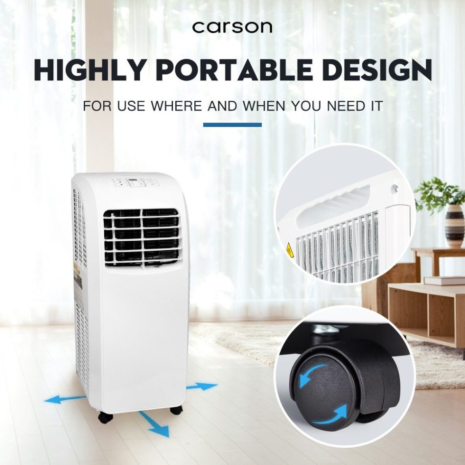 CARSON 3-in-1 Portable Air Conditioner Dehumidifier Fan Cooler Aircon 7000 BTU - Image 7