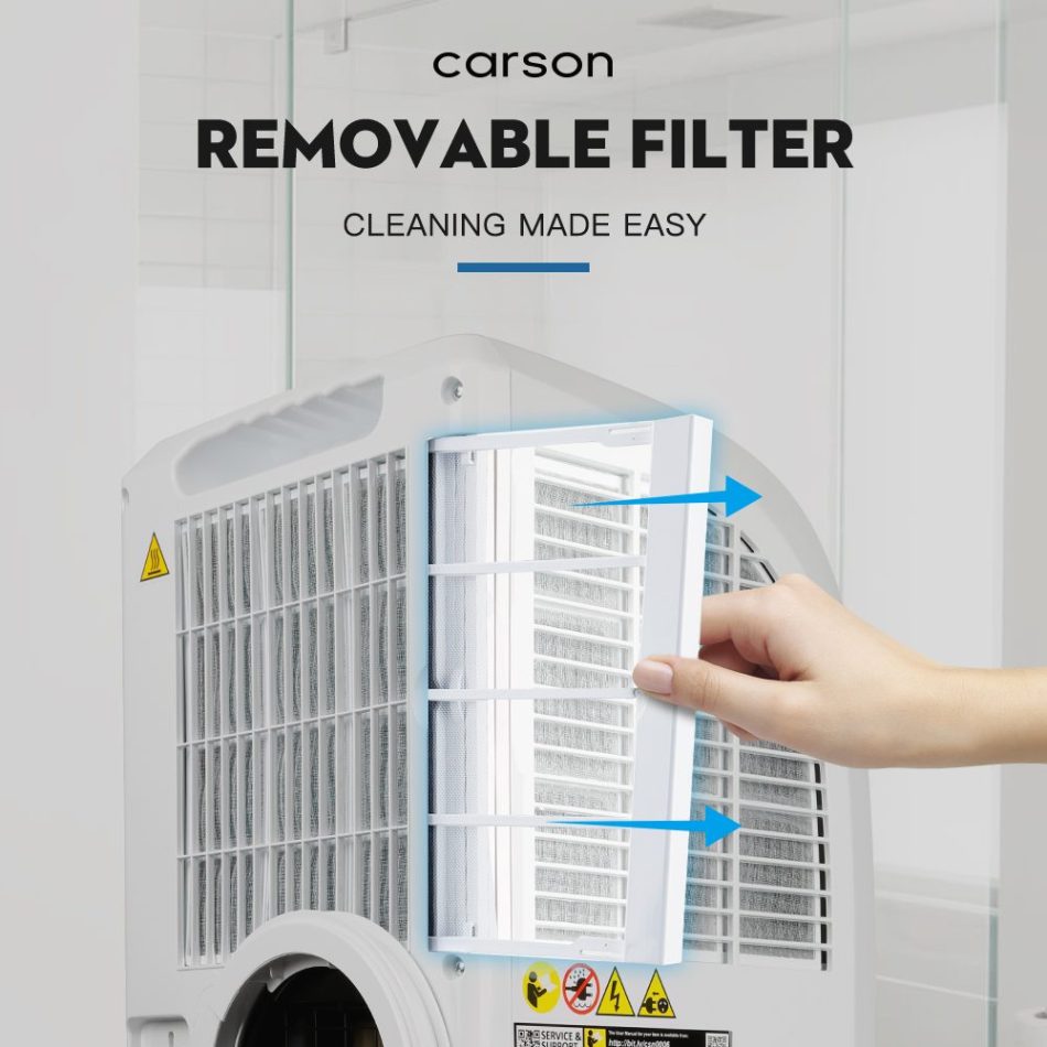 CARSON 3-in-1 Portable Air Conditioner Dehumidifier Fan Cooler Aircon 7000 BTU - Image 8