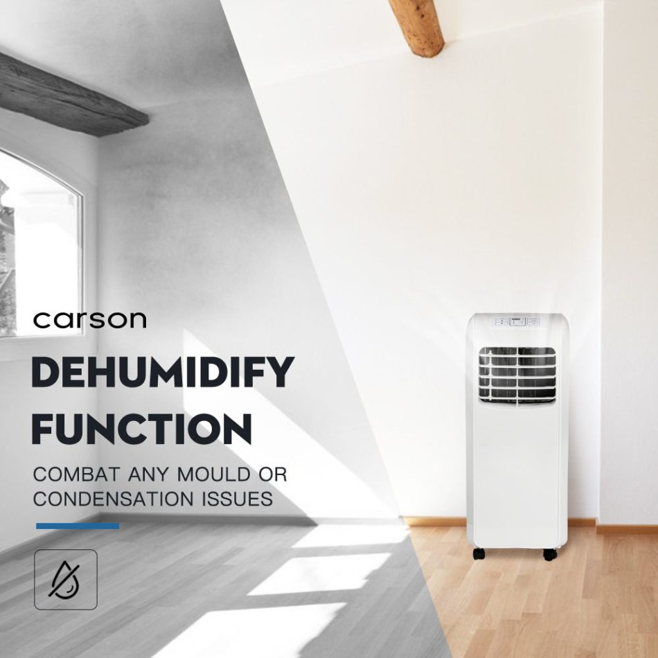 CARSON 3-in-1 Portable Air Conditioner Dehumidifier Fan Cooler Aircon 7000 BTU - Image 10