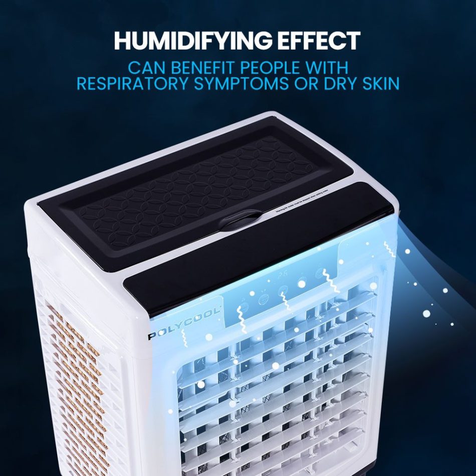 POLYCOOL 45L 125W Evaporative Air Cooler Portable Industrial Fan, Purifier, Humidifier, Remote Control - Image 8