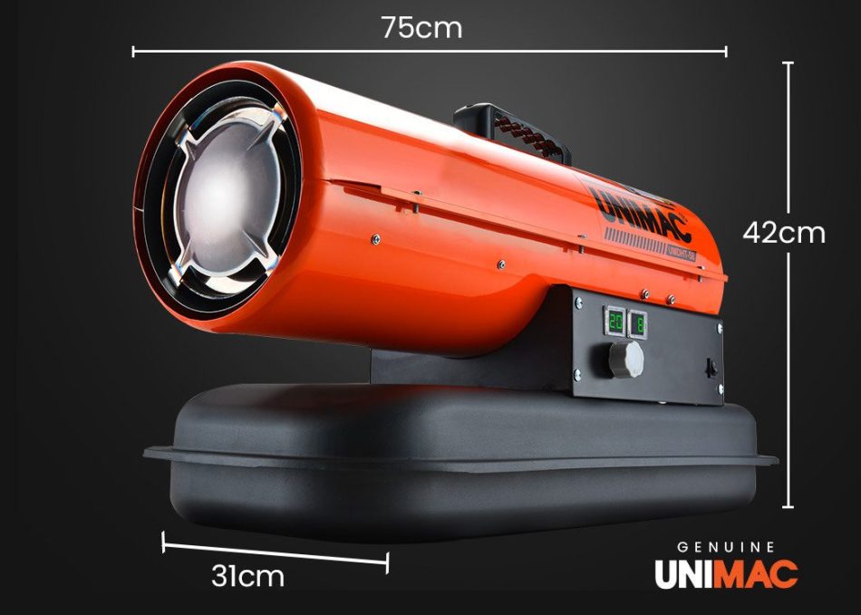 UNIMAC Industrial Space Heater Diesel Kerosene Blow Portable Outdoor Indoor Thermostat - Image 6