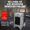 Baumr-AG 90L/day Commercial Air Dehumidifier for Mould, Portable, Stackable, LCD Display, Wheels - Image 4