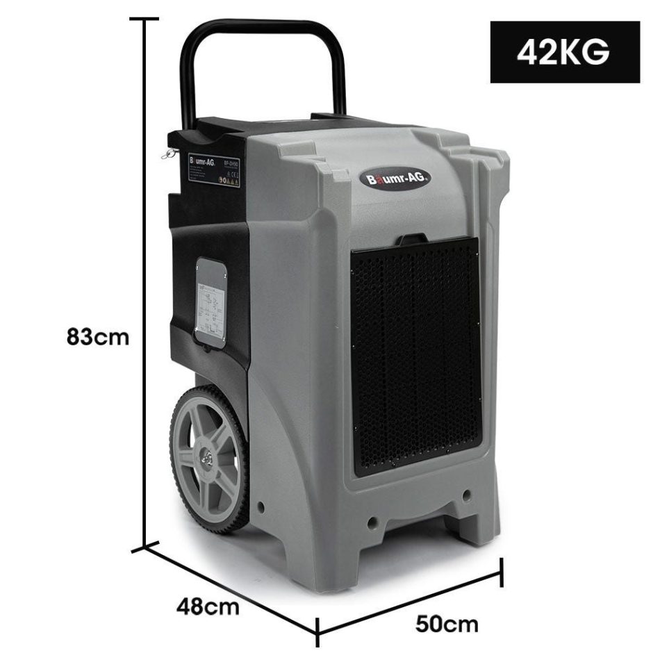 Baumr-AG 90L/day Commercial Air Dehumidifier for Mould, Portable, Stackable, LCD Display, Wheels - Image 5