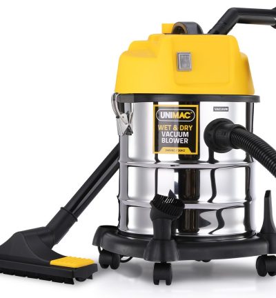 Unimac 20L 1400W Wet and Dry Vacuum Cleaner, with Blower, for Car, Workshop, Carpet