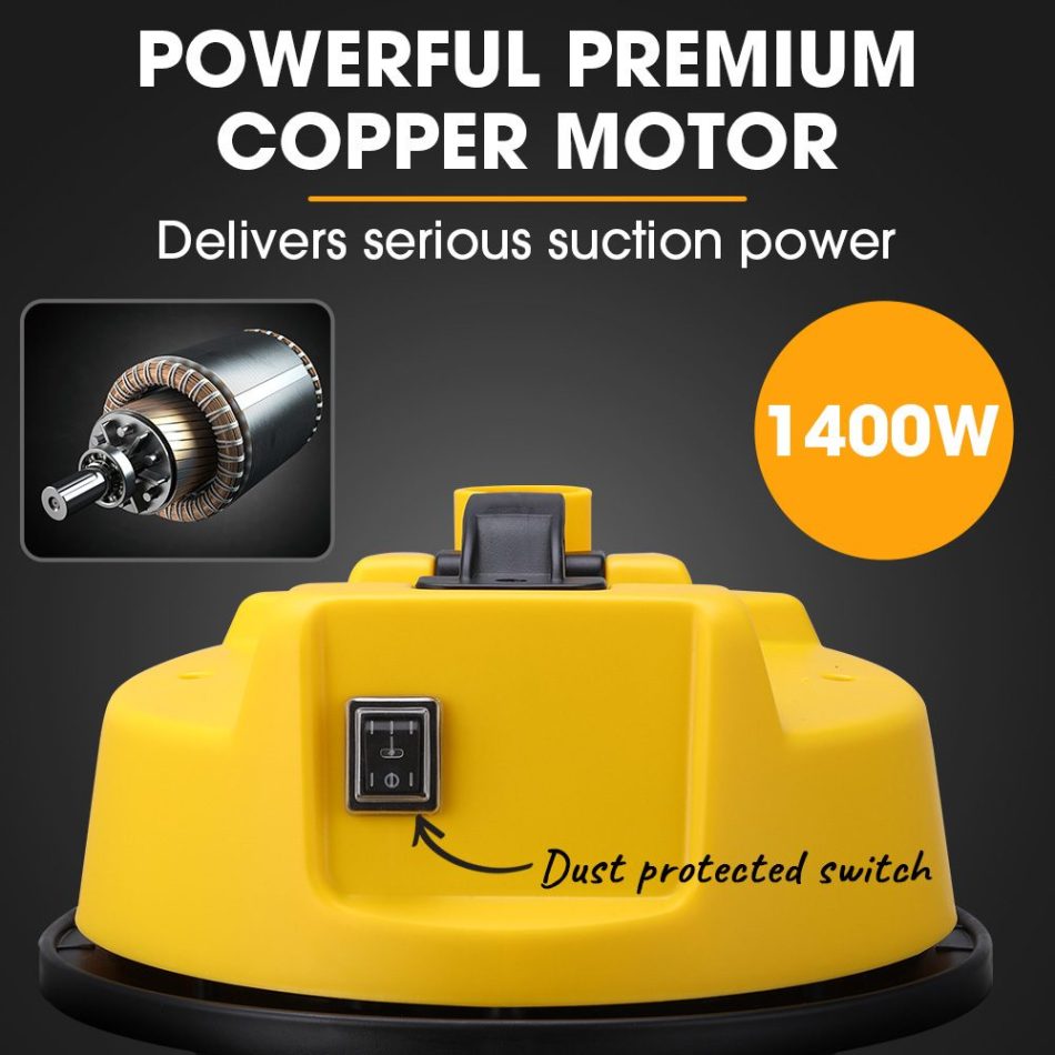 Unimac 20L 1400W Wet and Dry Vacuum Cleaner, with Blower, for Car, Workshop, Carpet - Image 2