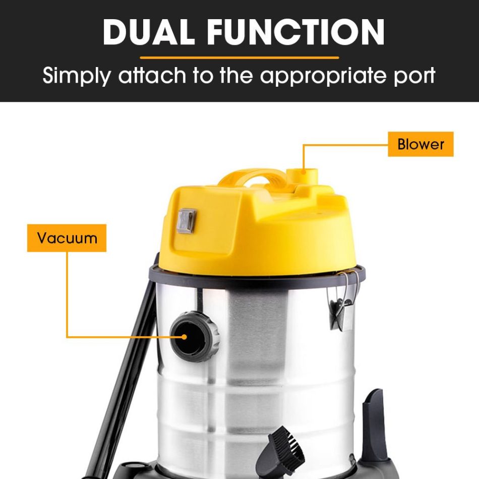 Unimac 20L 1400W Wet and Dry Vacuum Cleaner, with Blower, for Car, Workshop, Carpet - Image 5