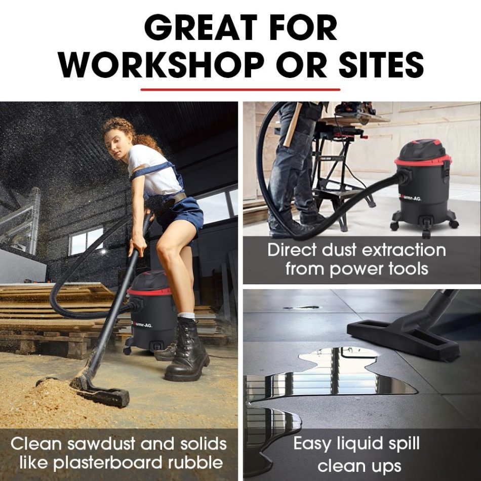 Baumr-AG 20L 1200W Wet and Dry Vacuum Cleaner, with Blower, for Car, Workshop, Carpet - Image 3