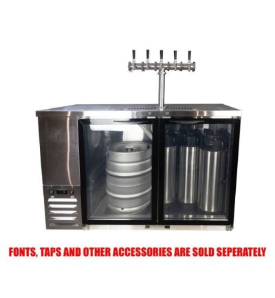 Kegerator - KegMaster Super Deluxe - Two Door Small