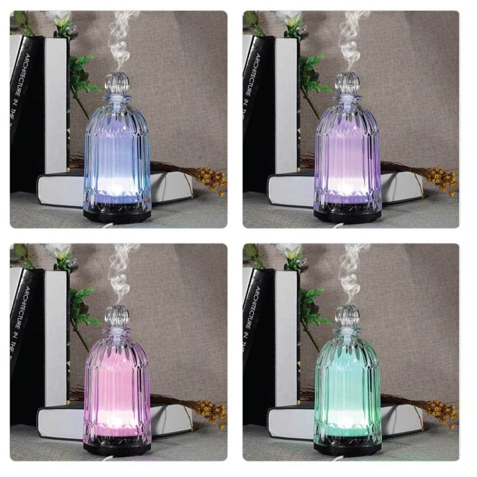 Essential Oil Aroma Diffuser - 120ml 3D Glass Bottle Ultrasonic Mist Humidifier - Image 2