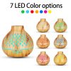 Essential Oil Aroma Diffuser and Remote - 400ml Hollowed Wood Mist Humidifier - Image 8