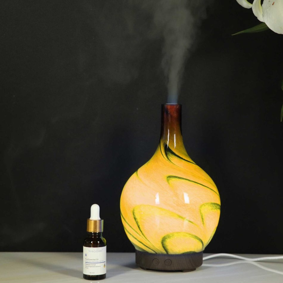 Essential Oil Aroma Diffuser - 100ml Glass Marble Aromatherapy Mist Humidifier - Image 4