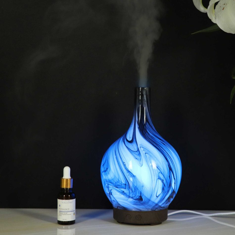 Essential Oil Aroma Diffuser - 100ml Glass Marble Aromatherapy Mist Humidifier - Image 6