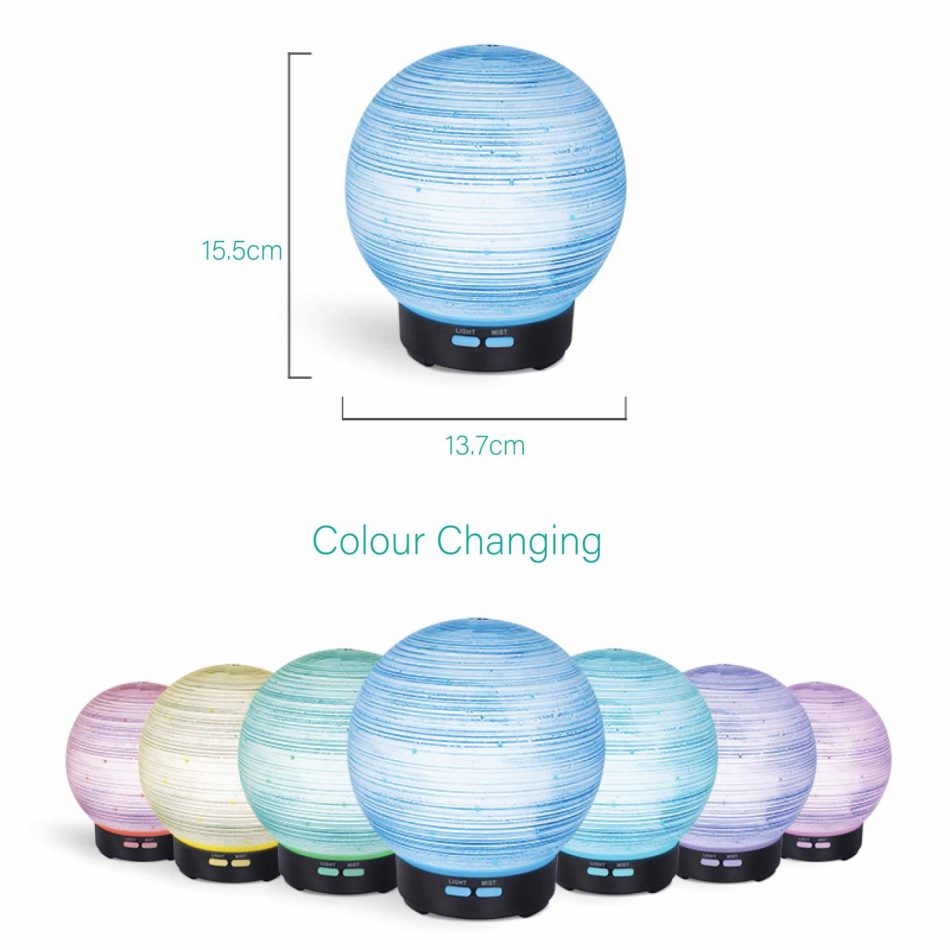 Essential Oil Aroma Diffuser - 100ml Ball Aromatherapy Ultrasonic Humidifier - Image 5