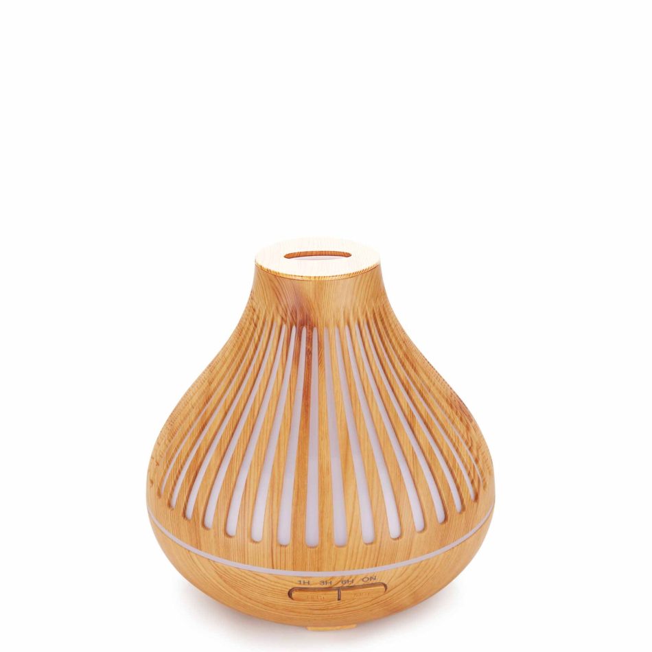 Essential Oil Aroma Diffuser and Remote - 500ml Flat Top Wood Mist Humidifier - Image 5