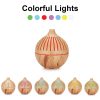 Essential Oil USB Aroma Diffuser - 180ml LED Light Wood Mist Humidifier - Image 3