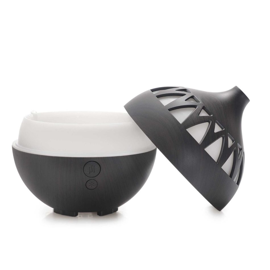 Essential Oil Aroma Diffuser - 180ml USB LED Dark Wood Mist Humidifier - Image 3