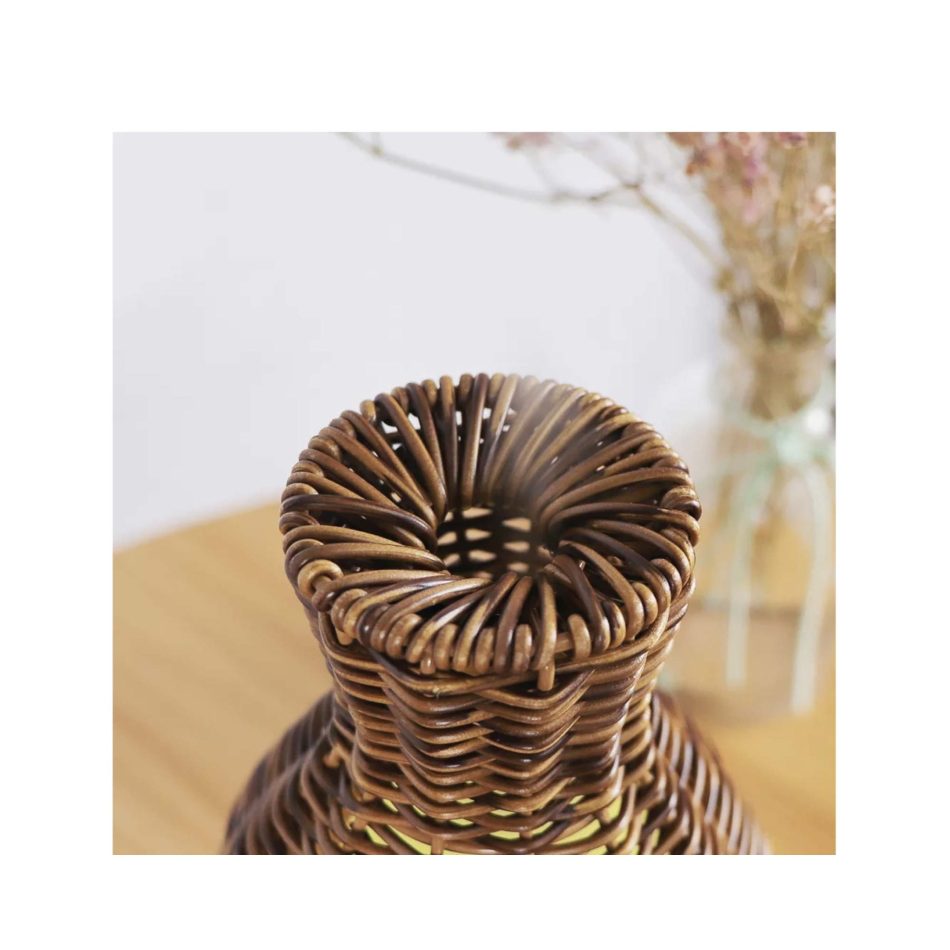 Essential Oil Aroma Diffuser and Remote - 100ml Rattan Vase Mist Humidifier - Image 8