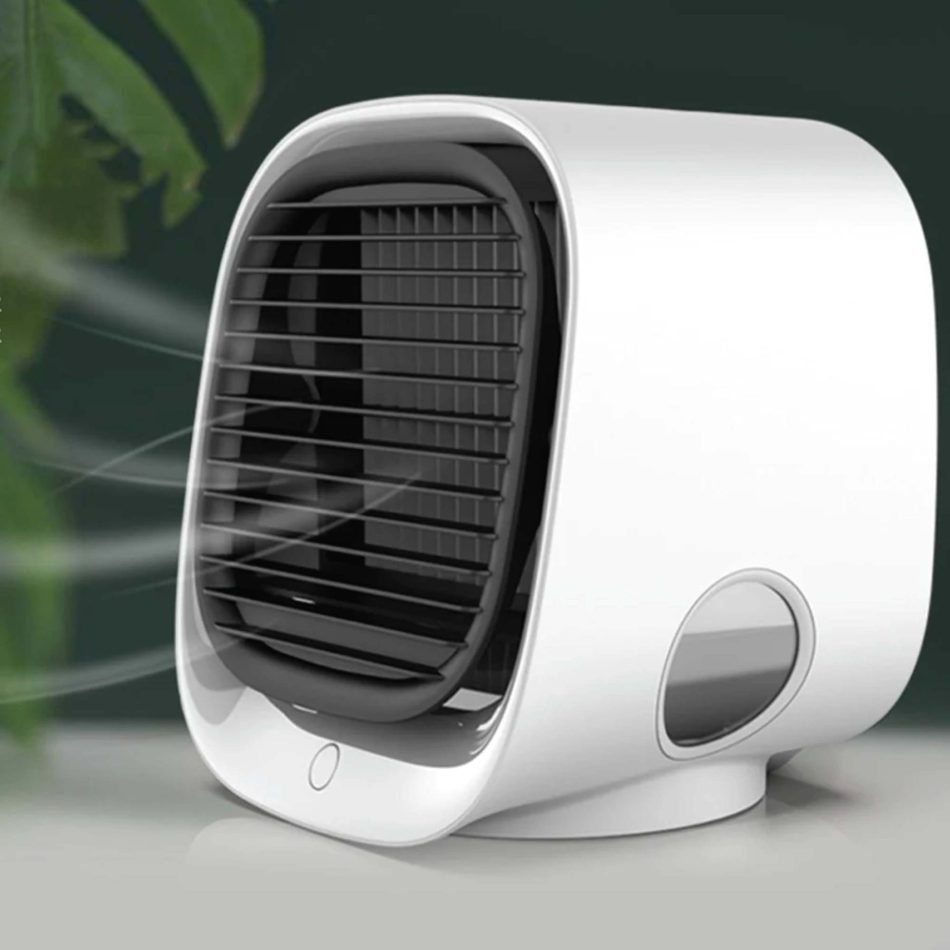 USB Mini Air Purifier - Portable Desktop Air Conditioner Cooling Fan With Water - Image 2