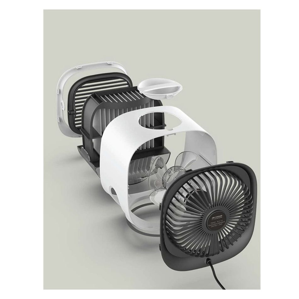 USB Mini Air Purifier - Portable Desktop Air Conditioner Cooling Fan With Water - Image 3
