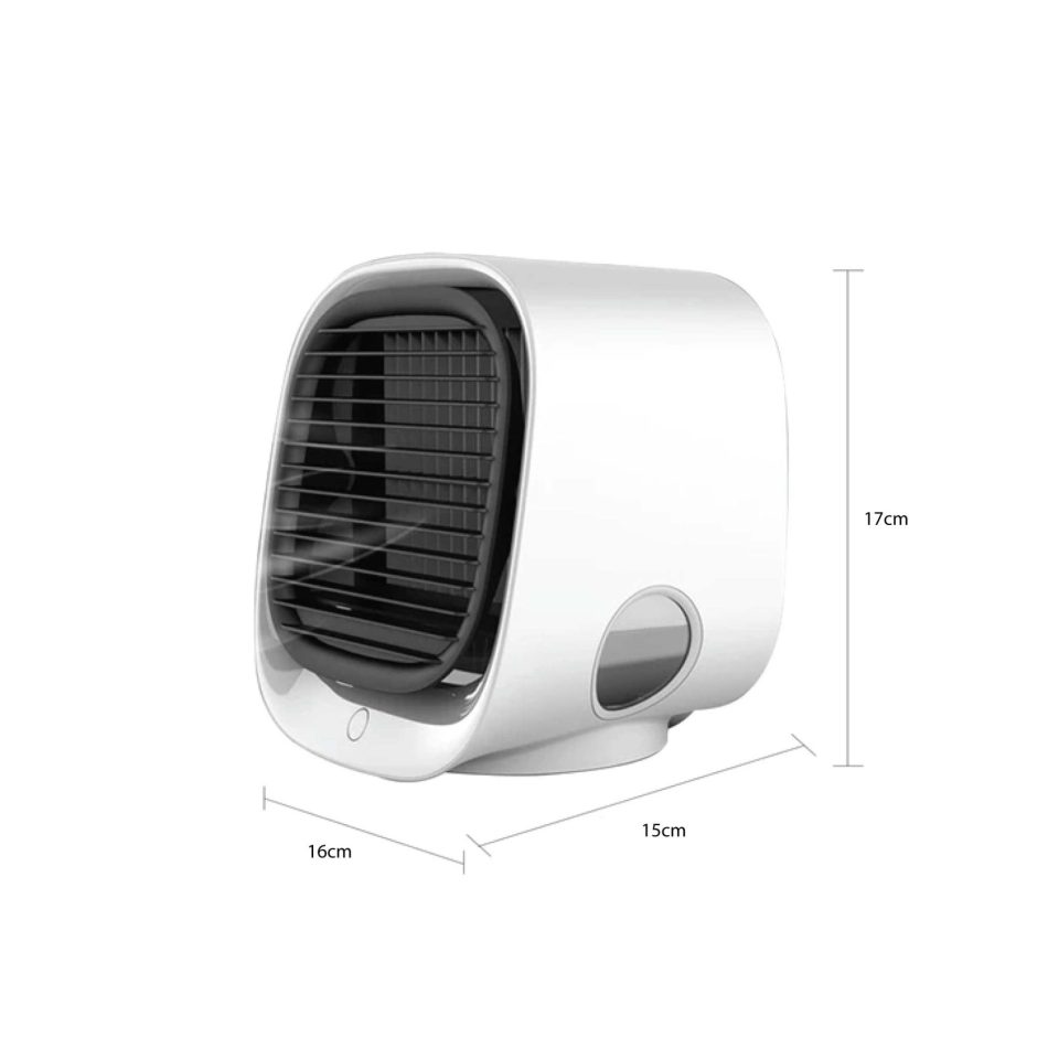 USB Mini Air Purifier - Portable Desktop Air Conditioner Cooling Fan With Water - Image 5