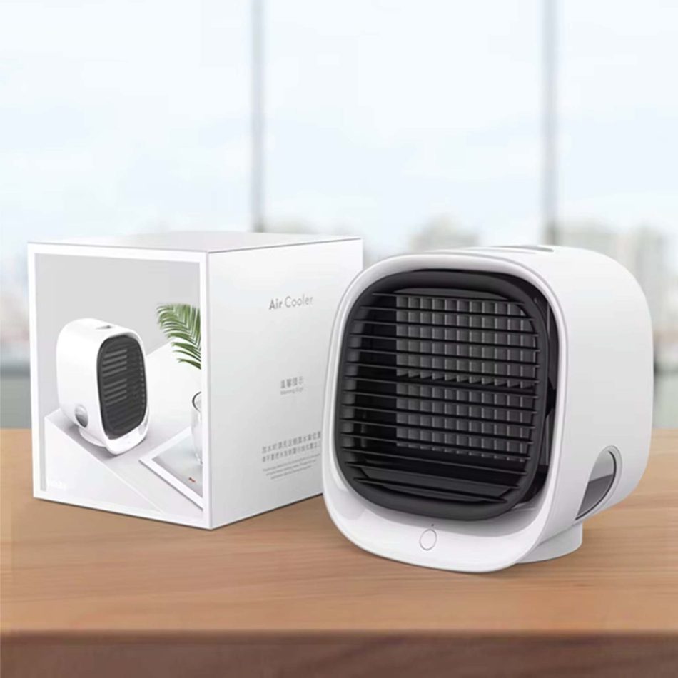 USB Mini Air Purifier - Portable Desktop Air Conditioner Cooling Fan With Water - Image 6