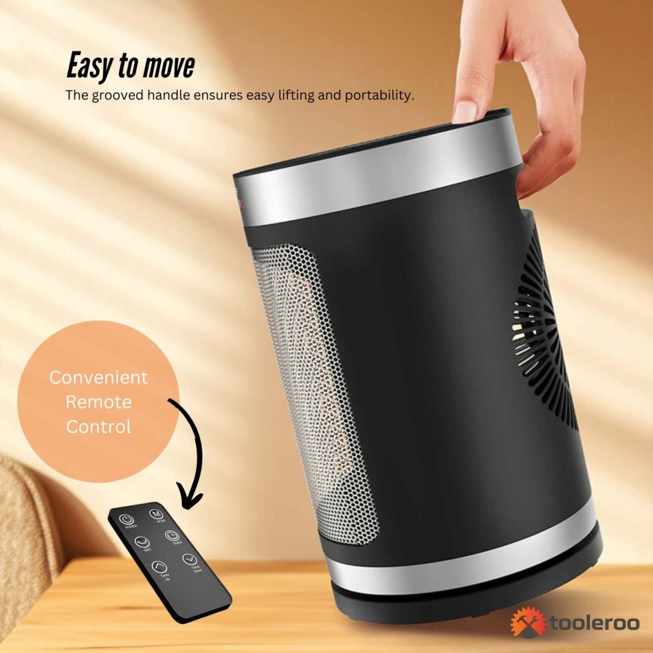Tooleroo PTC Space Heater + Remote - 1500W Positive Temperature Coefficient - Image 4