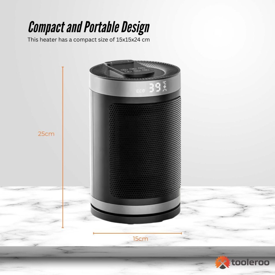 Tooleroo PTC Space Heater + Remote - 1500W Positive Temperature Coefficient - Image 7