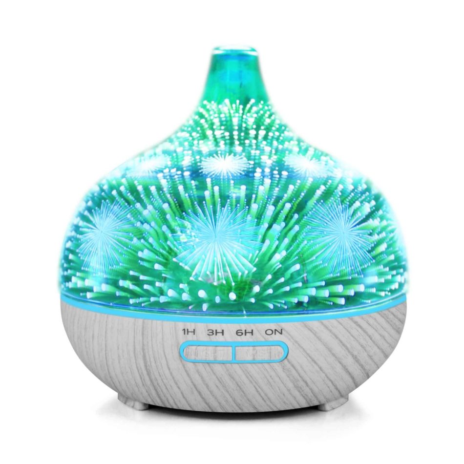 400ml Essential Oil Aroma Diffuser and Remote - 3D Glass Aromatherapy Humidifier - Image 6