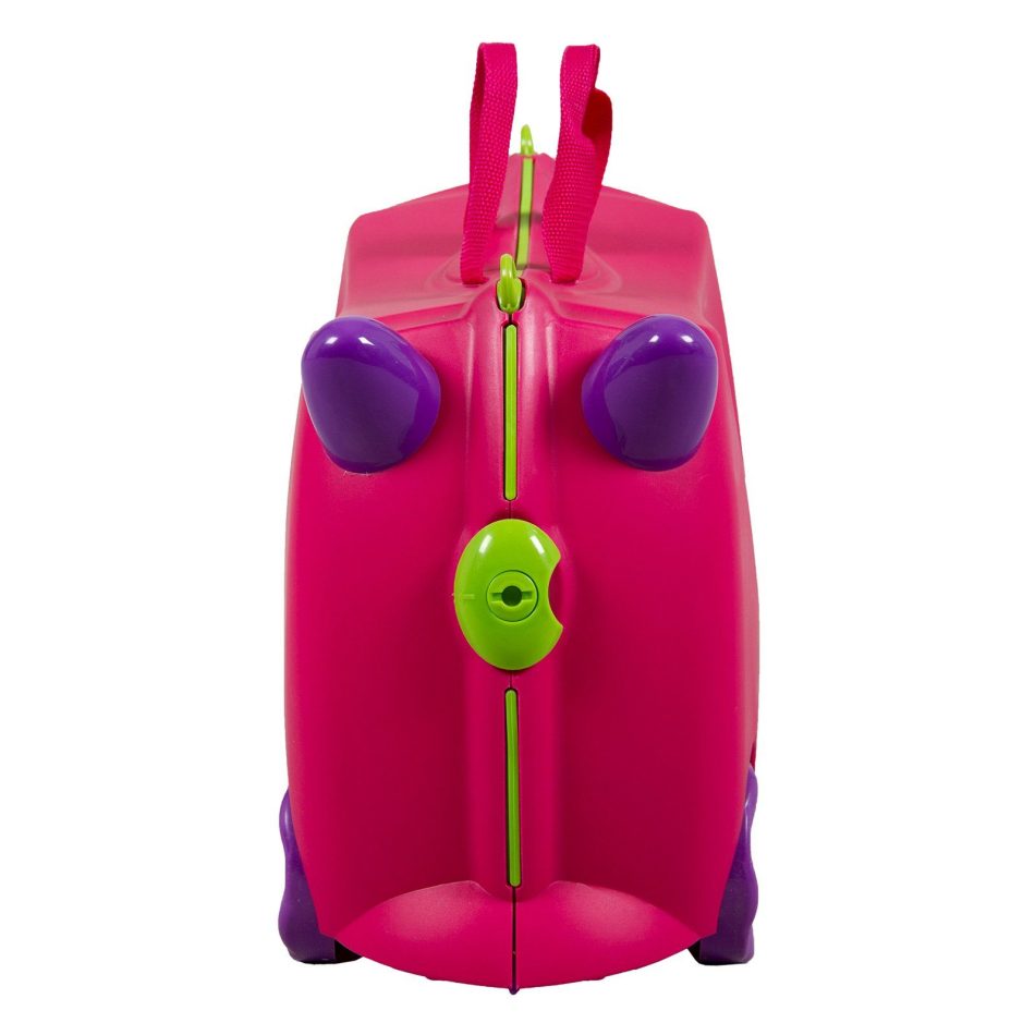 Kiddicare Bon Voyage Kids Ride On Suitcase Luggage Travel Bag Pink - Image 2