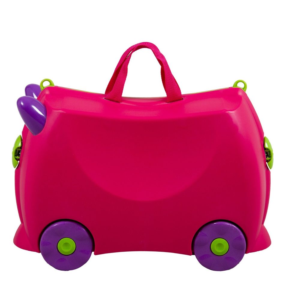 Kiddicare Bon Voyage Kids Ride On Suitcase Luggage Travel Bag Pink - Image 3