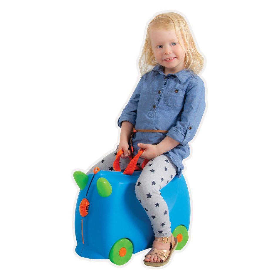 Kiddicare Bon Voyage Kids Ride On Suitcase Luggage Blue - Image 5